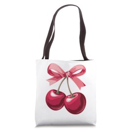 Cute Cherries | Cherry Bow | Cherry Fashion Tote Bag