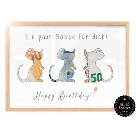 myDreamwork® Money Gift Packaging - Premium Money Gift Including Picture Frame - Ready to Gift | Enthusiastically Guaranteed - in Practical Size DIN A5