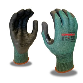 Cordova 6937 Cut Resistant Gloves, 18-Gauge Flexibility, HPPG, Reinforced Thumb, Touchscreen Fingers, Microfoam Nitrile Coating with Nitrile Dots for Extra Grip, Gloves for Work, Medium, 1-Pack