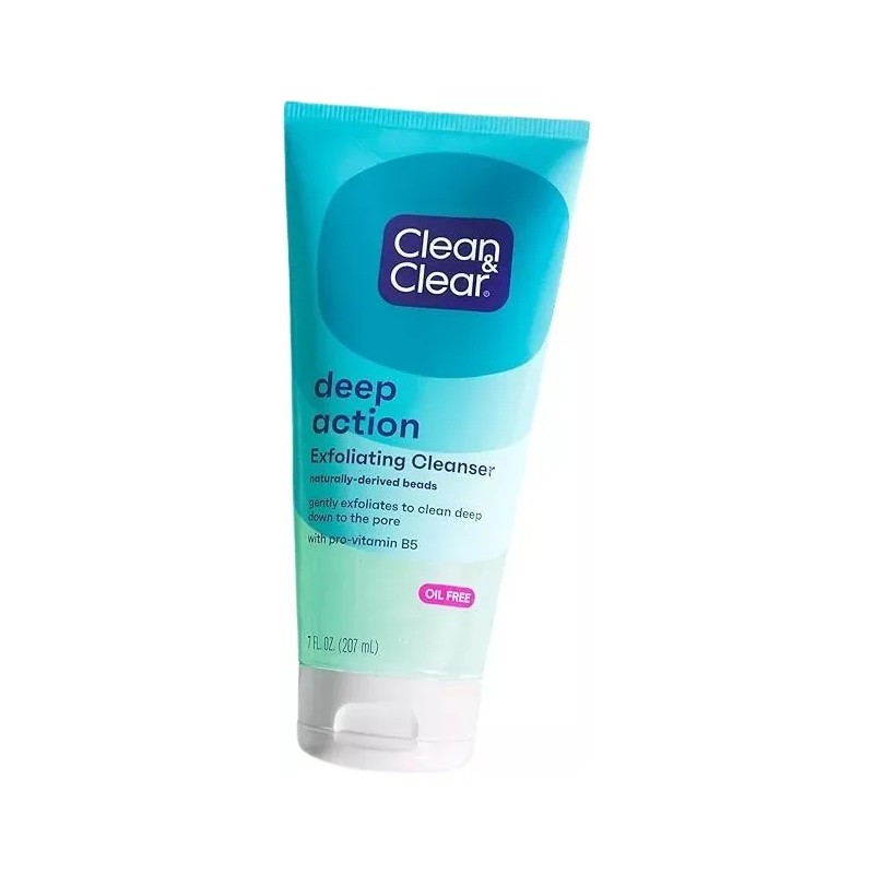 Exfoliante Facial Clean & Clear Deep Action Sin Aceite Hipoalergénico