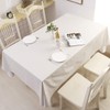 Pioggia Vinyl Tablecloth with Flannel Backed Waterproof Oil-Proof PVC Table