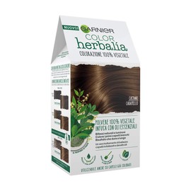 Garnier Herbalia Color Permanent Hair Colour 100% Vegetable with Henna, Indigo and Cassia for Natural and Radiant Reflexes, Revitalised, Thick Hair Castano Caramello