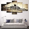 EgBert 5Pcs Frameless Liverpools You'Ll Never Walk Alone Canvas Pictures