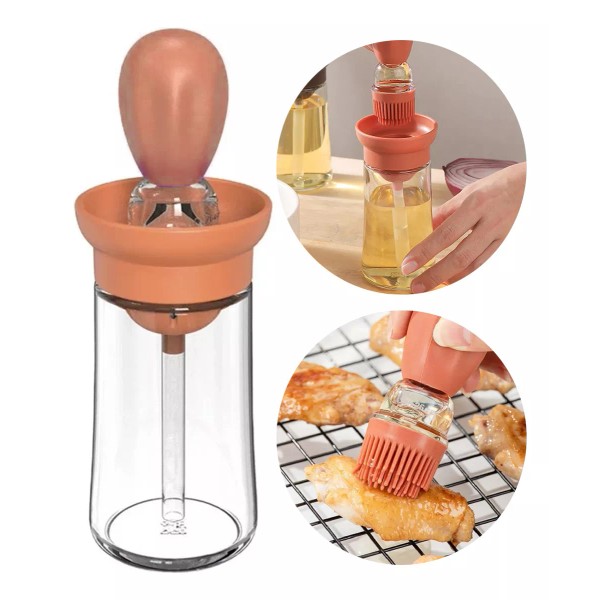 Lecute Aceitera Pincel Cocina Carne Ensalada Alimentos Aceite