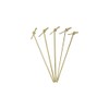 100Pcs 15cm 6 Inch Wood Cocktail Picks Knot Skewers Twisted