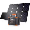 GRECELL Peak 600W Power Station Portable Solar Generator/ 120W Foldable