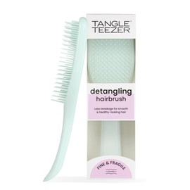 Tangle Teezer Fine and Fragile Ultimate Detangler Hairbrush for Coloured, Fine & Thin Hair - Two-Tiered Soft Flex Teeth Reduce Breakage & Pulling - Gentle on Delicate Hair - Ice Blue