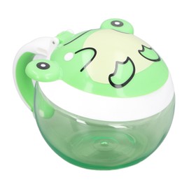 Baby Snack Container Animal Shape No Spill Impact Resistance Safe Tritan Toddler Snack Cup for Outdoor Travel Frog