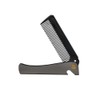 VOANZO Folding Comb Moustache Comb Stainless Steel Beard Comb for