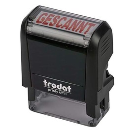 Trodat Printy 4911 Black Scanned Red