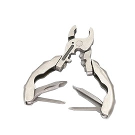 Multifunction Tool, 2 Pack 9-in-1 Portable Stainless Steel Multifunction Tool with Pliers, Screwdriver, Wire Stripper Opener, Crimper for Camping, Outdoor, Indoor and Outdoor