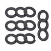 12PCS Plumbing Rubber Washers Flat Silicone Gasket Rubber Connector Replacement