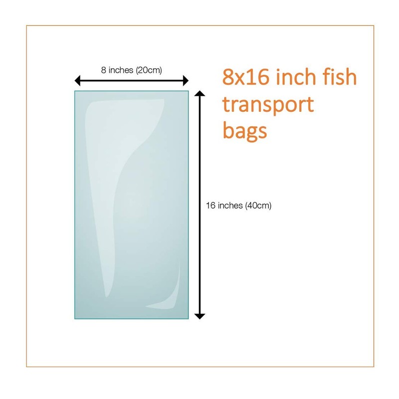 18" x 36" Fish Bags Watertight Transport Polythene bags 200