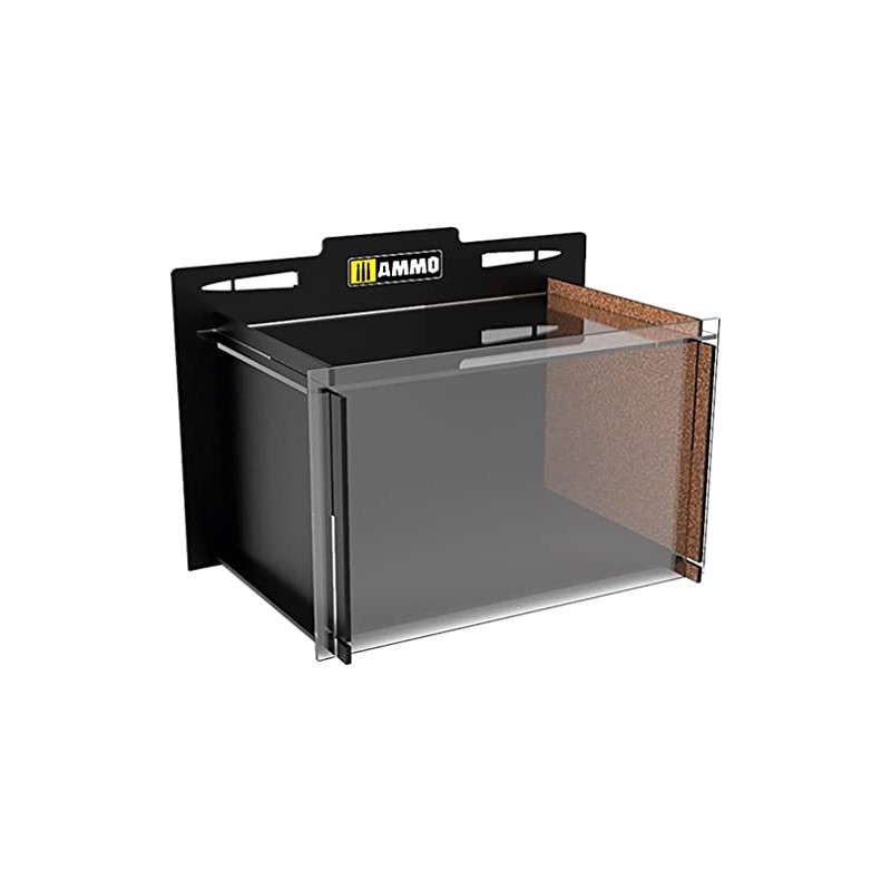 Amo AMO-8886 Storage Modular System Display Case, Small, Black