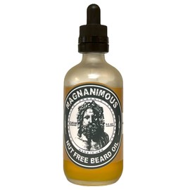 MAGNANIMOUS HYPO-ALLERGENIC/NUT-FREE BEARD OIL (3.5 OZ) "DIOMEDES" SCENT (KENTUCKY BOURBON & SANDALWOOD) - THE BEST HYPO-ALLERGENIC/NUT-FREE BEARD OIL ON THE PLANET - ZEUS APPROVED!