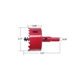 LannuMet Bimetal Drill Bits M42 HSS Hole Saw Cutter for PVC,Plastic,Wood,Thin Iron Sheet(55mm/2.17")