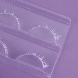 Manga Lashes Natural Wet Look Wispy Spiky Lashes Anime Eyelashes Wispy Natural Lashes Extension Strip Japanese Style Fake Eye Lashes Handmade Thick Soft Fake Eyelashes (White Bottom Lashes 3 Pairs)