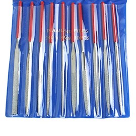 10-Types Mini Diamond File Set for Guitar and string instruments Nut or Saddle,150 Grit