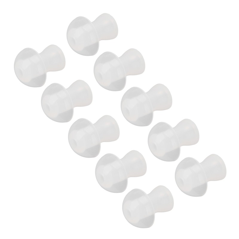 30pcs Hearing Amplifiers Eartips Soft Silicone White Accessories Replacement Earbud