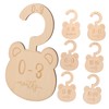 Hohopeti 7pcs Wooden Closet Dividers Baby Wardrobe Organizer Closet Dividers