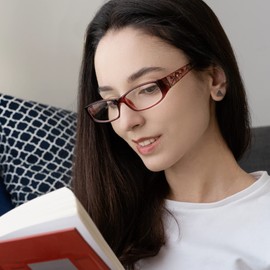 JM 3 Pack Damen Lesebrille Federscharnier Vintage Rechteckig Leser für Weib +2.5 Mix