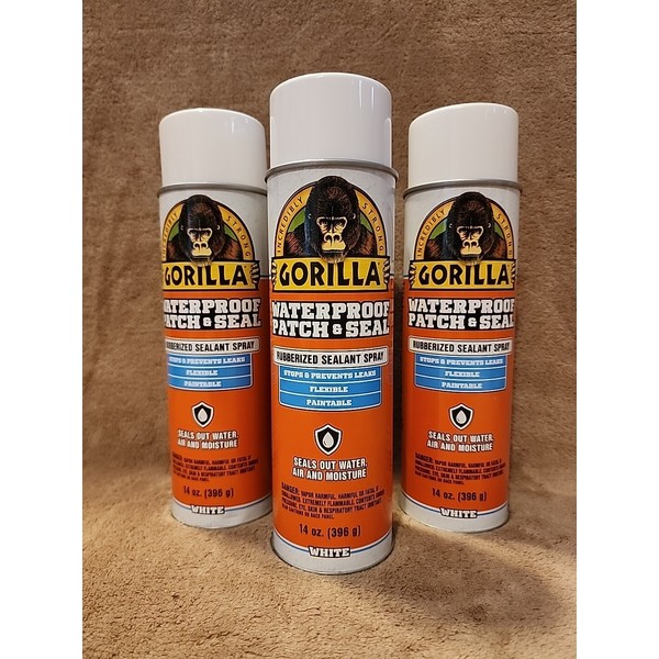 Gorilla Lot of 3: Gorilla Waterproof Patch & Seal Spray