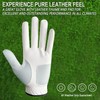 AXKAL Golf Glove Men Left Hand Right Leather With Ball