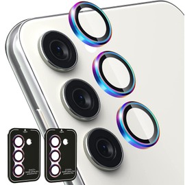 Zeking (2 Set for Galaxy A35 5G Camera Lens Protector, Scratch-Resistant HD Clarity Ultra-Thin 9H Tempered Glass with Aluminum Edging, Individual Metal Lens Cover (Color)