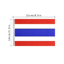Thailand Thai String Banner Flag,16 ft 20 Mini Flags String, 5.5 x 8.2 Inch String Flag Banner, Indoor and Outdoor Party Decorations.