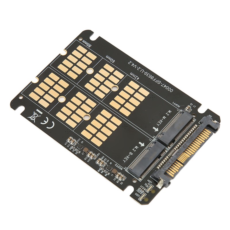 M.2 NVME SATA to U.2 Adapter Card NVME SATA Dual