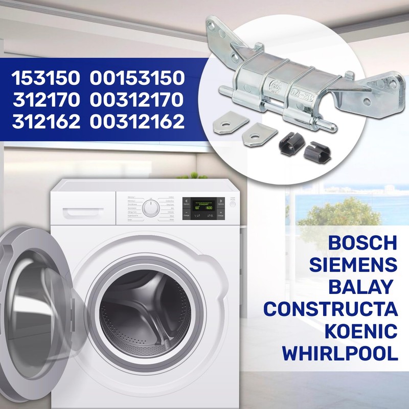 Hinge for washing machine door with the original code 153150
