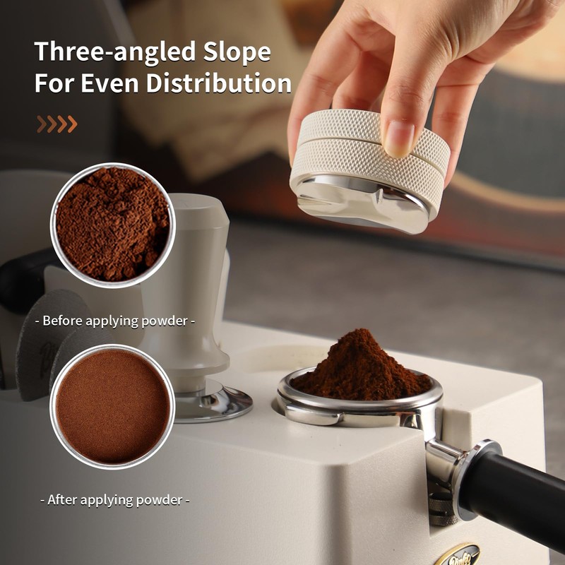 Espresso Distributor,Coffee Distributor Tool 58mm,Adjustable Depth Espresso Leveler,304 Stainless Steel