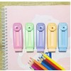 Joylio Retractable Erasers Set of 5 Pack Pastel Colours, Clean