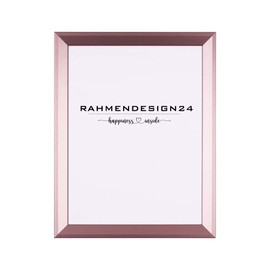 Rahmendesign24 Rio Picture Frame 21 x 29.7 (DIN A4) Rose Gold Photo Frame, Removable Frame, Poster Frame, Puzzle Frame