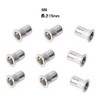 Elizabeth Aluminum M6 Length 0.6 inch (15 mm) Nut Rivets