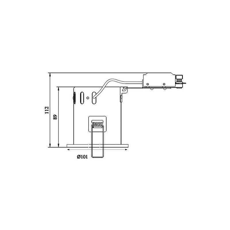 Knightsbridge Tilt GU10 IC Fire Rated Downlight-Gimble White, Pressed Steel,