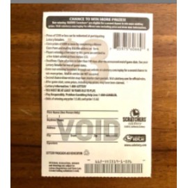 Unused Oakland Raiders Lottery Ticket Scratcher / Las Vegas / Party Supplies