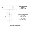 Master Lock 312EURDLH Padlock with Thermoplast Cover and Long Bar