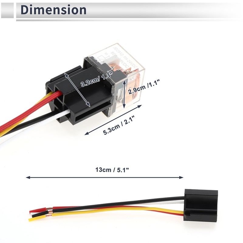 RATCHROLL 4 Pins 24V 80A 2 Pcs Auto Relay with