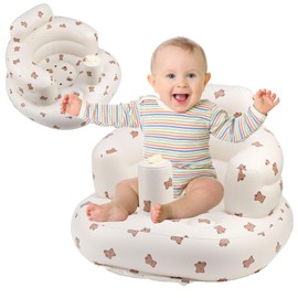Inflatable Baby Seat for Babies 3 Months and Up, Inflatable Baby Chair, Baby Floor Seats for Sitting Up, Built-in Air Pump Blow Up Baby Chair Baby Support Seat Summer Chair Gifts
