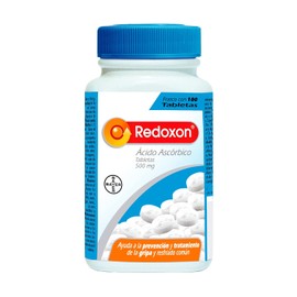 Redoxon 500mg Vitamina C, Prevención y Tratamiento de la Gripa y Resfriado Común, Vitamina Oral, 100 Tabletas