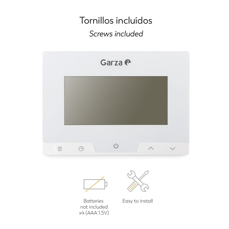 Garza Heron Programmable Digital Thermostat for Boiler and Heating Chronothermostat