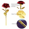 Ylapagne 24K Red Rose Flower Creative Artificial Gold Dipped Rose