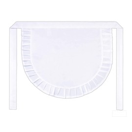 SUN2ROSE Girls Cosplay Waist Apron Tight Costume White Half Apron Ideal for Kitchen Party Favors Also Fits for Kids Apron (Small)