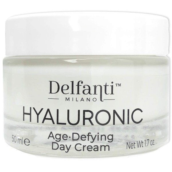 Delfanti-Milano • HYALURONIC AGE DEFYING DAY CREAM • Face and Neck Moisturizer • Made in Italy
