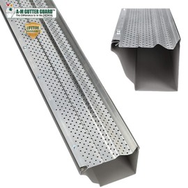 A-M Gutter Guard A-M Aluminum Gutter Guard 6 Inch (50', Mill Finish)