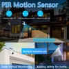 JIAXIZ Solar Security Outdoor Motion Sensor, Dummy Camera IP66 Waterproof,