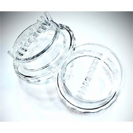 Garlic & Ginger Grinder Twisting Mincer for Nuts, Spices, and Herbs | Manual Hand Kitchen Tool Easy to Clean and Dishwasher Safe | CLEAR Color!