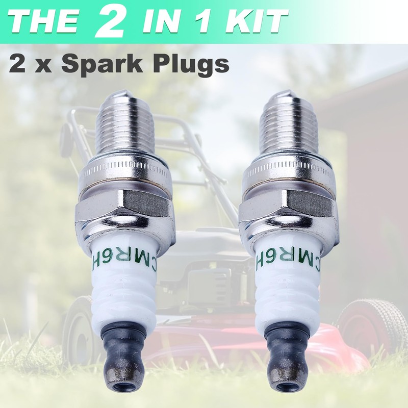 Pack of 2 CMR6H Spark Plugs Replacement Spark Plugs Suitable