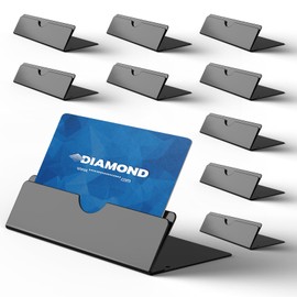 SNOGSWOG 10 PCs Place Card Holders, Black Metal Number Holders, Large Table Card Stands, Heavy Duty Table Sign Holders for Wedding, Party, Anniversary